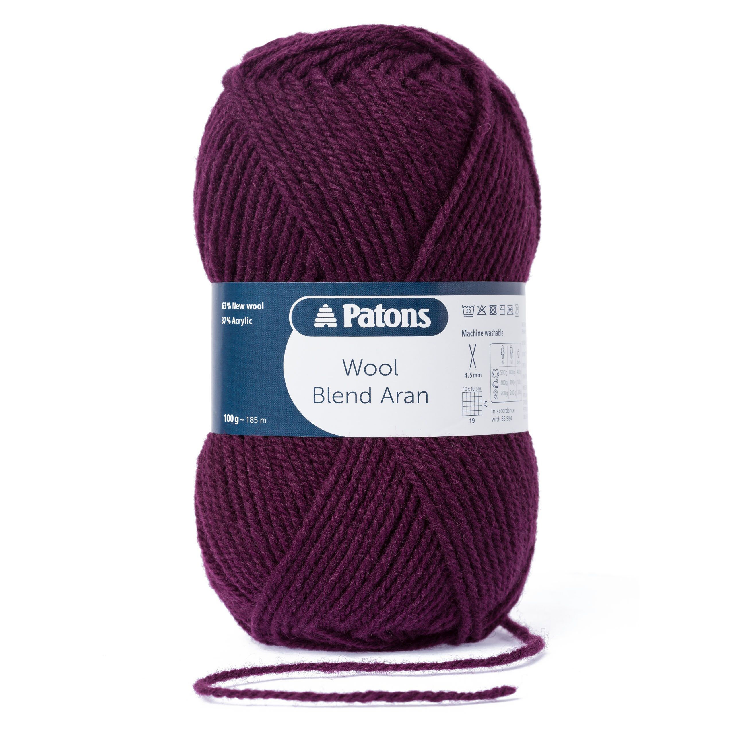 Patons Wool Blend Aran 10ply 100g Wool Acrylic Blend Yarn Etsy