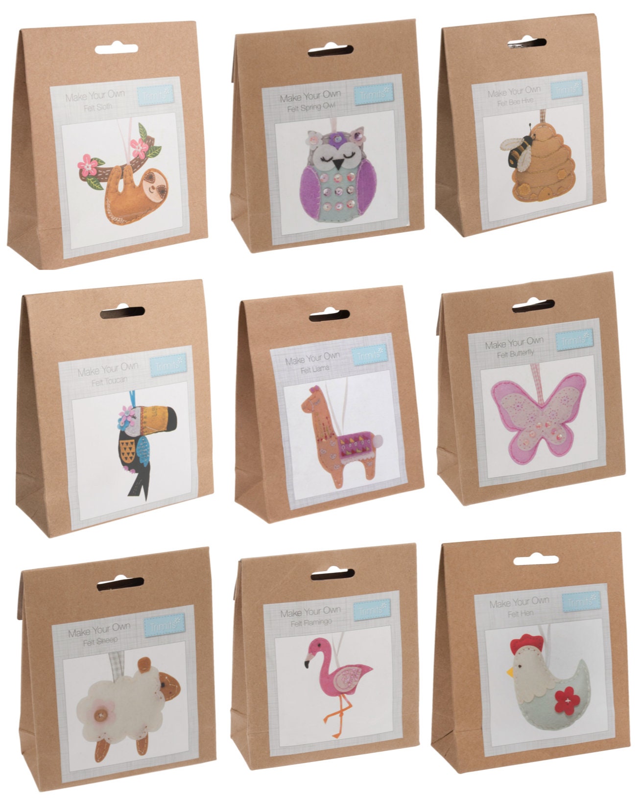 Trimits Felt Decoration Kit: Sloth Trimits Felt Decoration Kit: Sloth