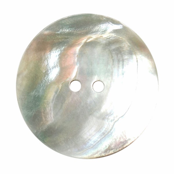 Shell White Button 28mm 23mm 44 36 lignes natural mother of pearl agoya two-hole Round creamy white