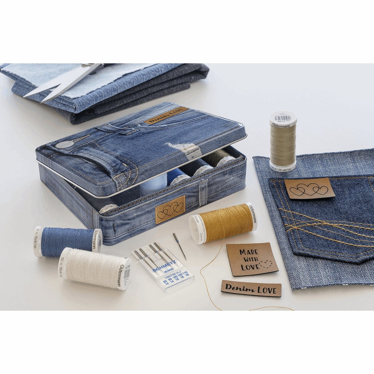  Gutermann Jeans Denim Sewing Thread Set - per pack of 5