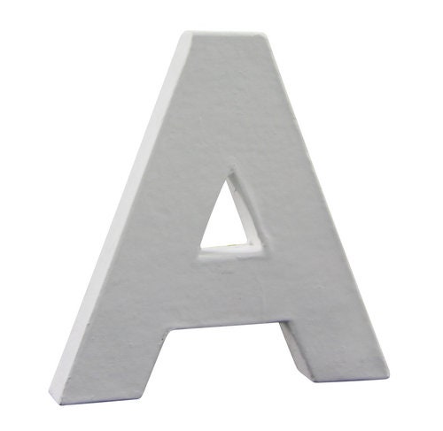 Park Lane 12in Paper Mache Letters - Letter I - Wooden Letters, Numbers & Words - Crafts & Hobbies