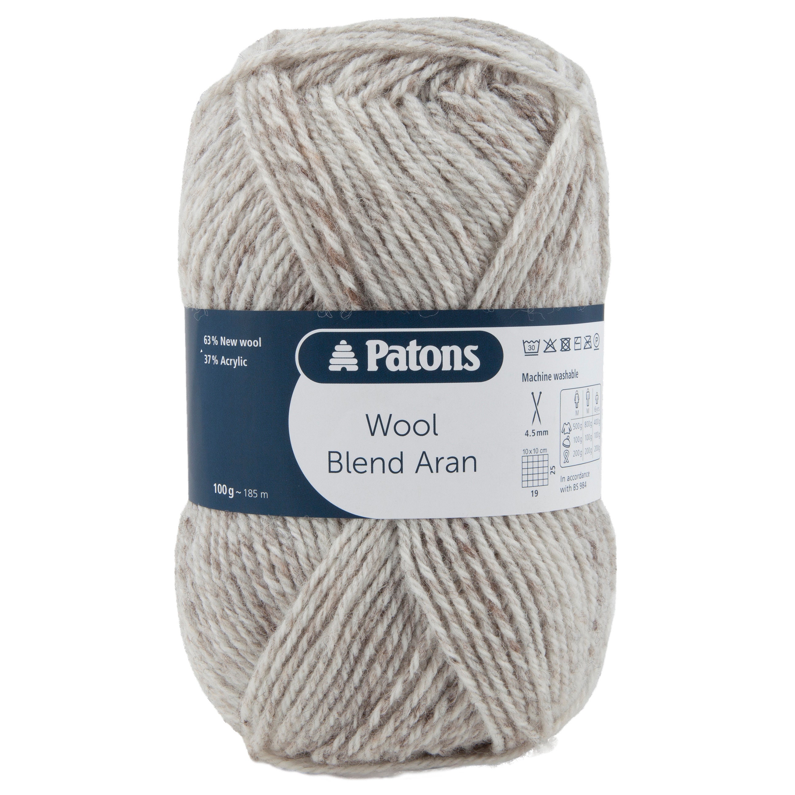 Patons Wool Blend Aran 10ply 100g Wool Acrylic Blend Yarn Etsy