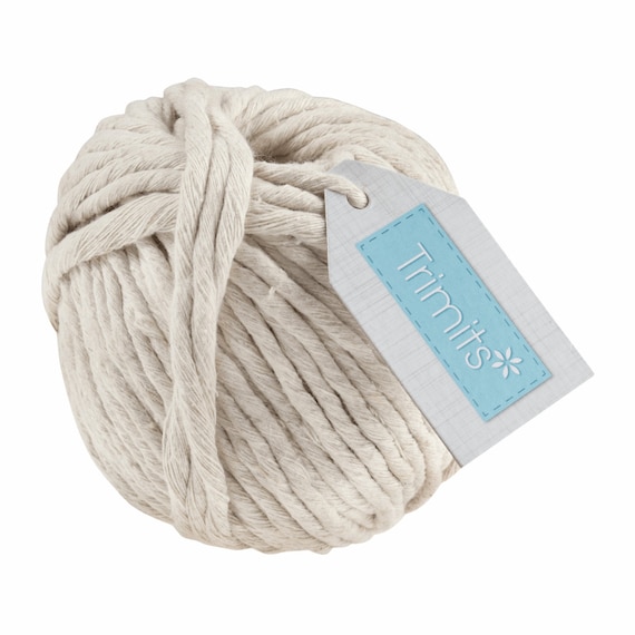 Trimits 100% Cotton Coloured Macramé Cord - 50m x 4mm Trimits 100% Cotton Coloured Macramé Cord - 50m x 4mm