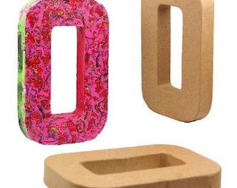 3D Papier Mache Letter Paper Shapes 8 inch, 21cm Capital Alphabet 1 inch thick freestanding art to decorate