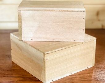 gift jewelry presentation box Cedar Box Unfinished for Laser Engraving