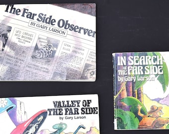 The Far Side Observer | Valley of the Far Side | In Search of the Far Side | 3 Comic Books by Gary Larson 1980s