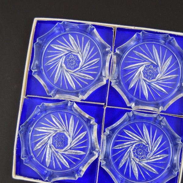Retro Glass Coasters Etsy