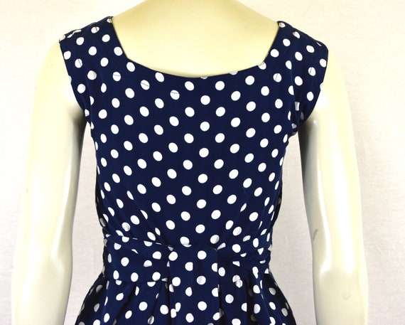 Polka Dot Romper | Esprit | Navy, Sleeveless, Bac… - image 6