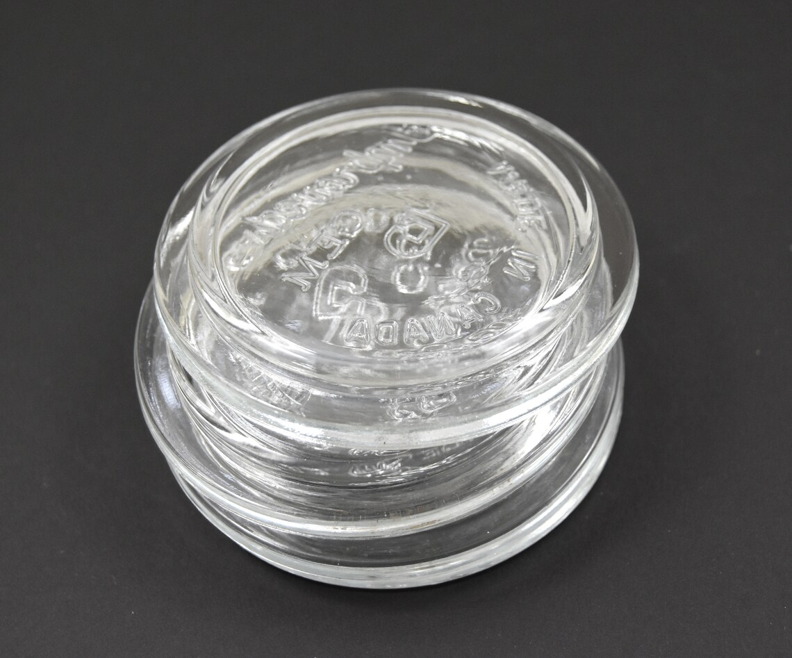 4 Vintage Improved Gem Glass Canning Jar Lids Inserts for Etsy