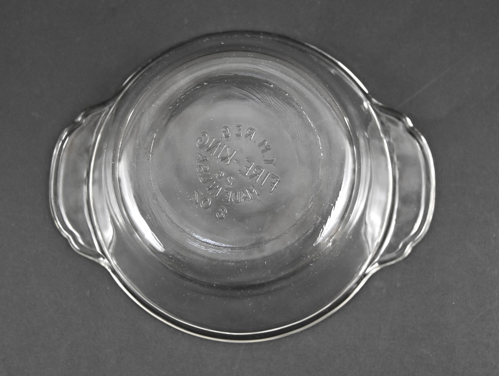 Vintage Clear Glass Fire King with Lid 2 Handled Etsy
