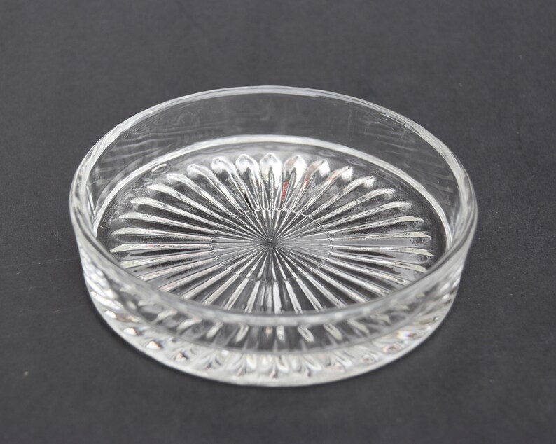 Vintage Silver Plate Covered Butter Dish Round Glass Insert Etsy