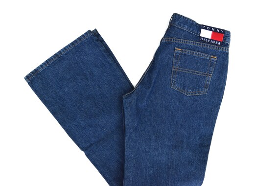 Tremble Stor samarbejde Buy Vintage Euro Flare Tommy Hilfiger Jeans High Waist Medium Online in  India - Etsy
