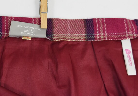 Heather Pleat Wool Skirt