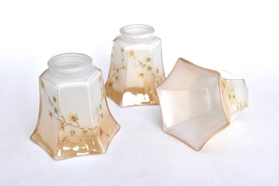 6 Sided Chandelier Shade Frosted Glass Ceiling Fan 6 Sided Chandelier Shade Frosted Glass, Ceiling Fan Replacement Shades Paper