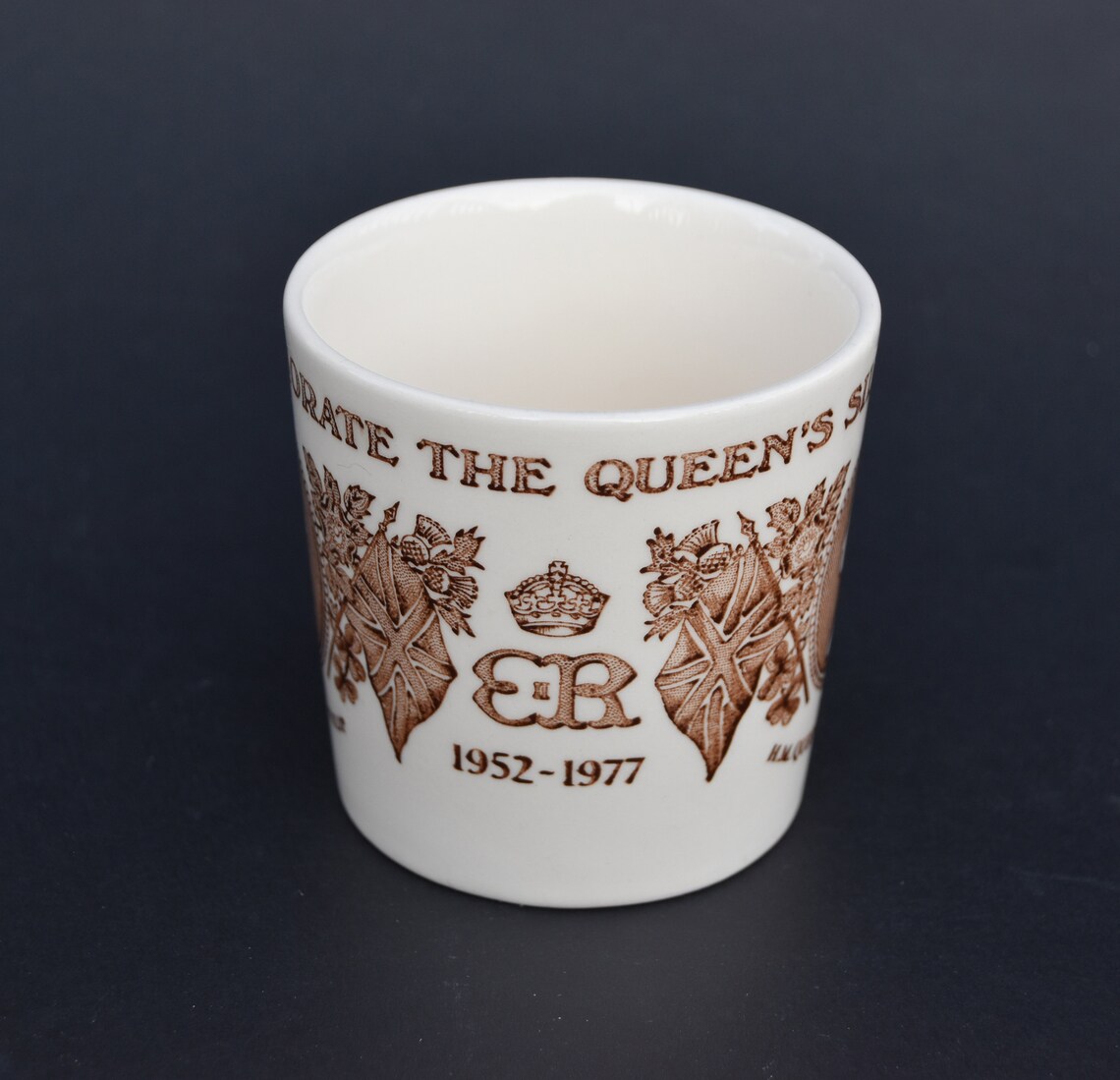 Vintage Royal Silver Jubilee Mug Queen Elizabeth II & Prince Etsy