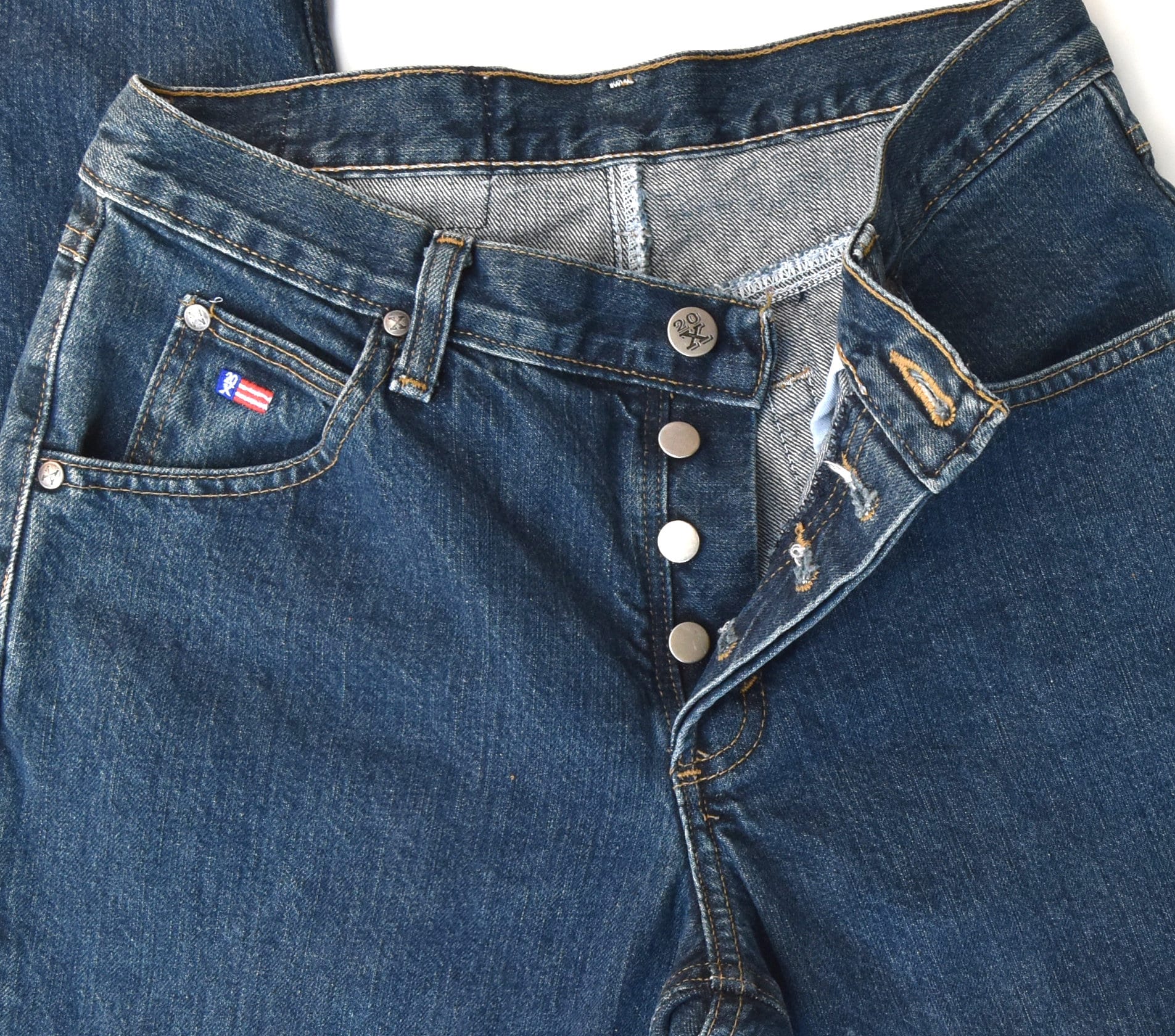 Wrangler jeans with suspender buttons 2025