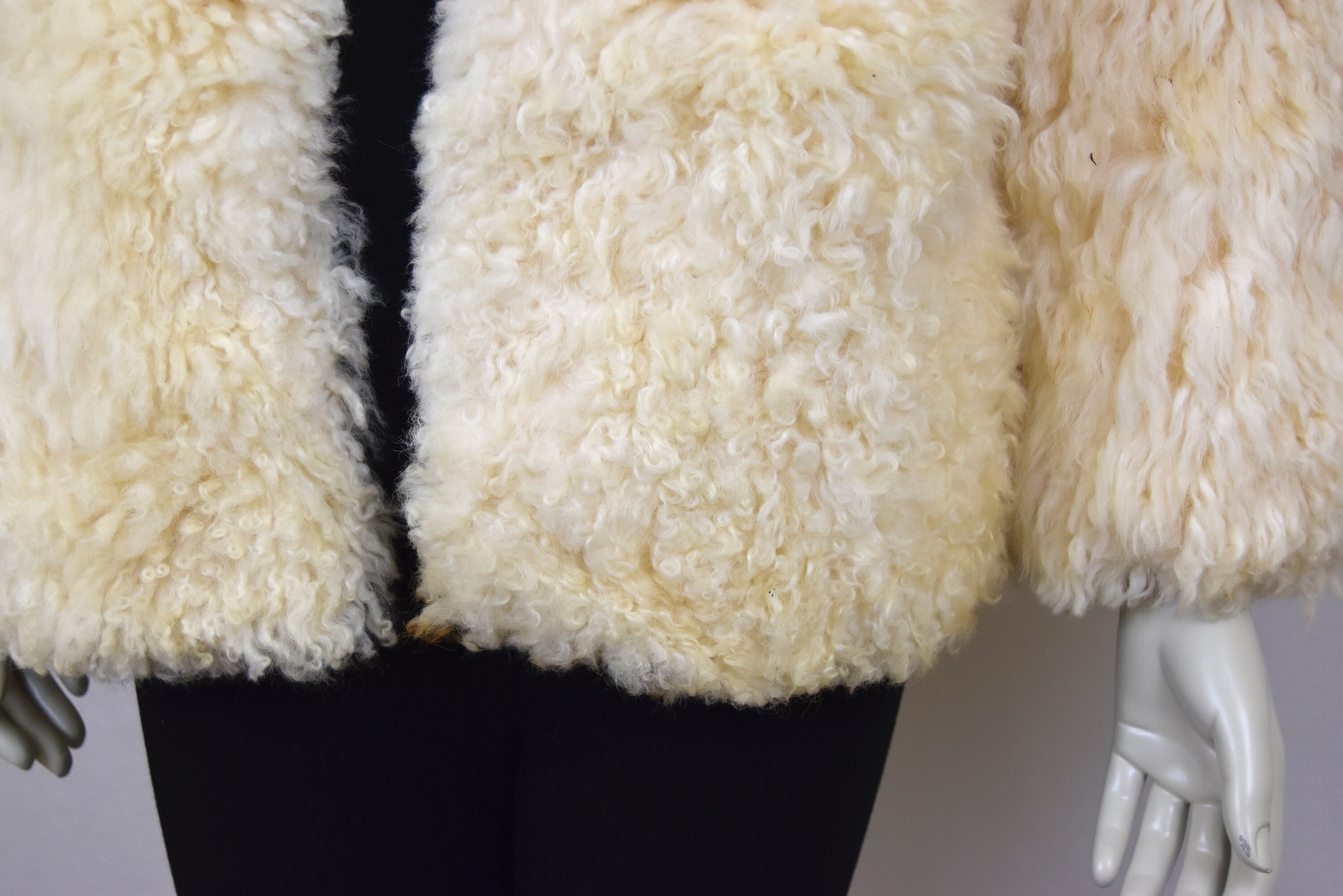 Vintage Shaggy Lambs Wool Jacket Curly Sheep Hair Hippy - Etsy