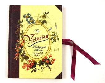 Das Viktorianische Fotoalbum | Ausgeschnittene schwere Seiten | Dekorativ, Antik-Look | Blumen, Vögel, Schmetterlinge