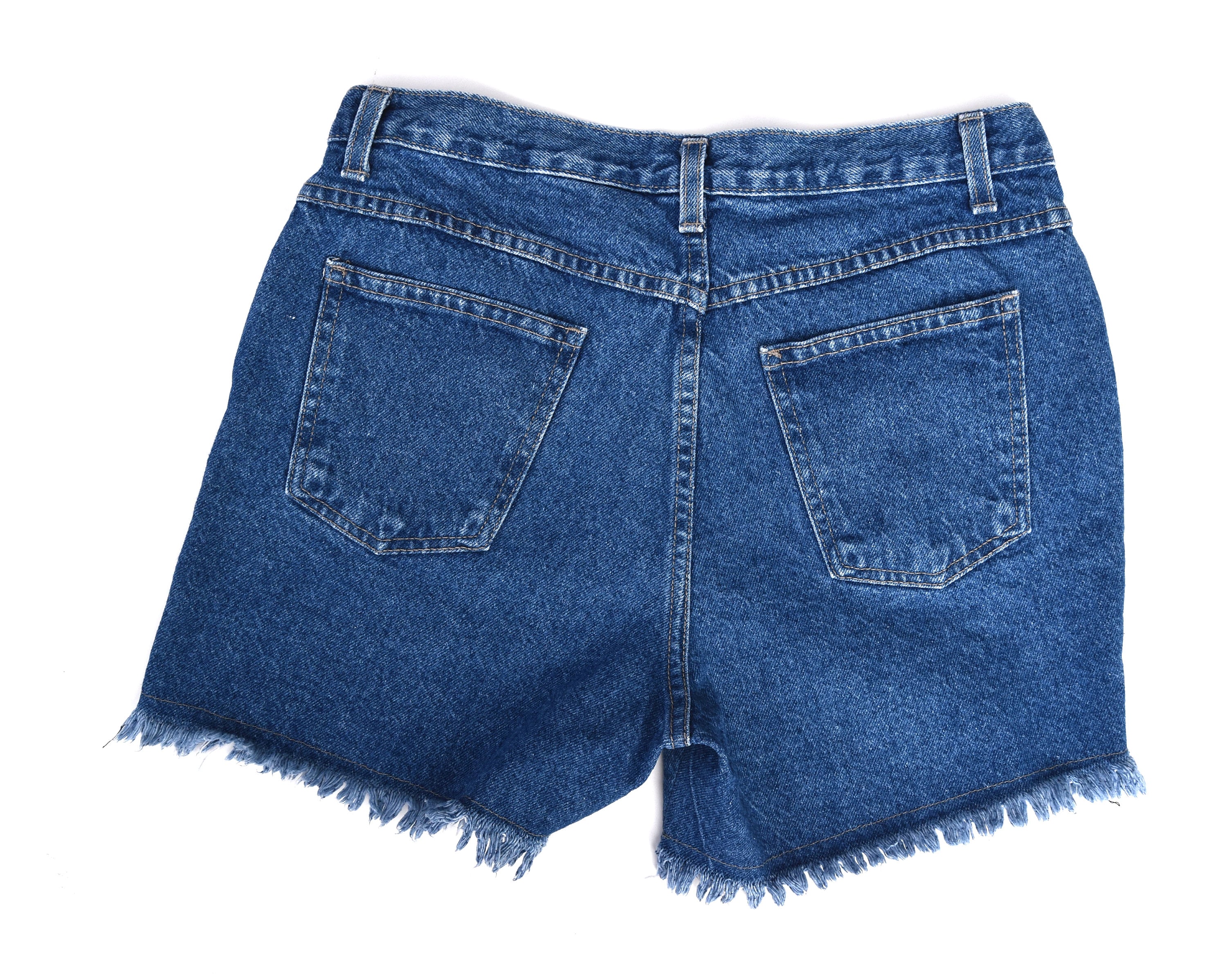 90s Frayed Denim Shorts | Size 12 Waist 33 