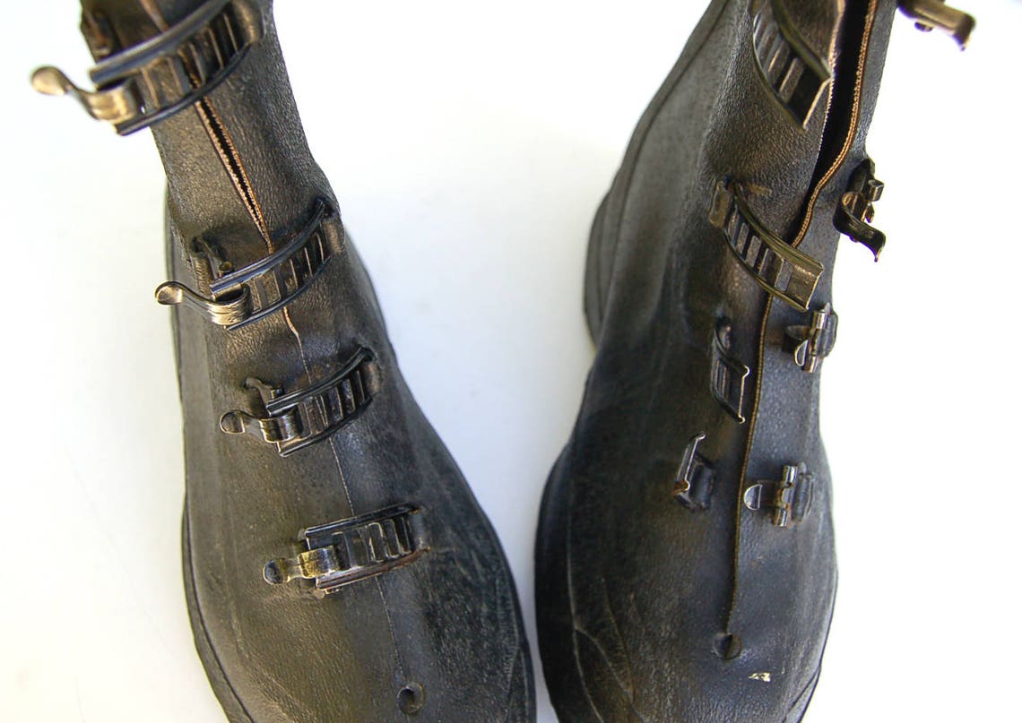 Vintage Galoshes Over Boots Metal Clasps Latches Rain Etsy