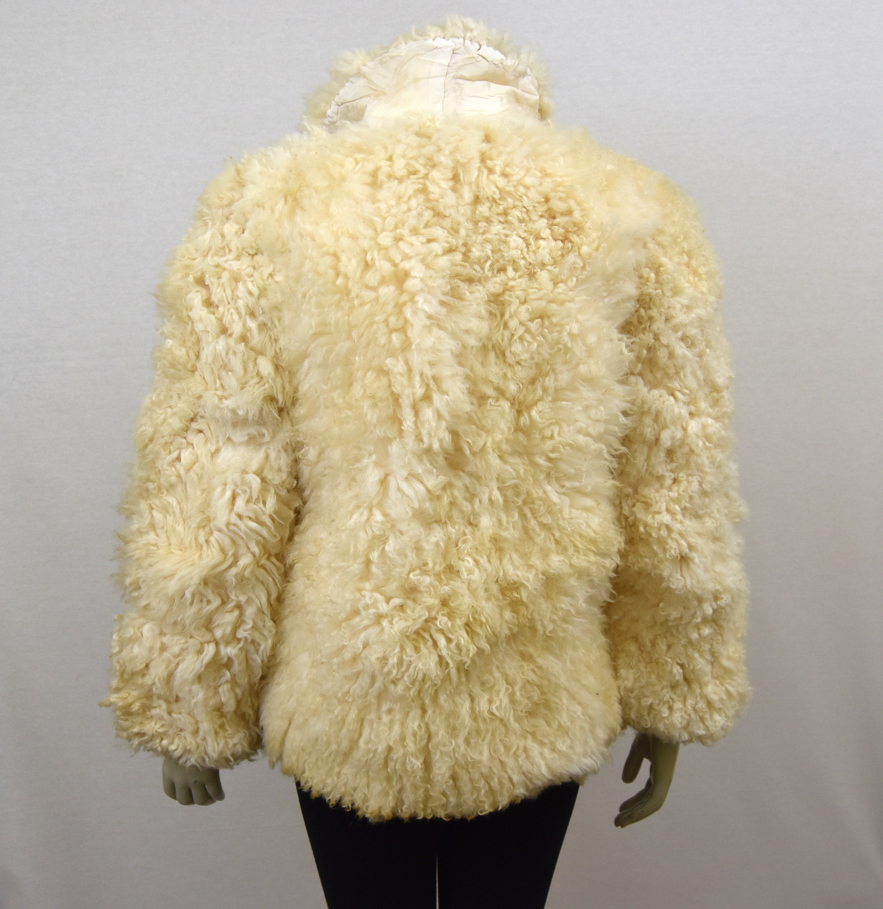 Vintage Shaggy Lambs Wool Jacket Curly Sheep Hair Hippy - Etsy
