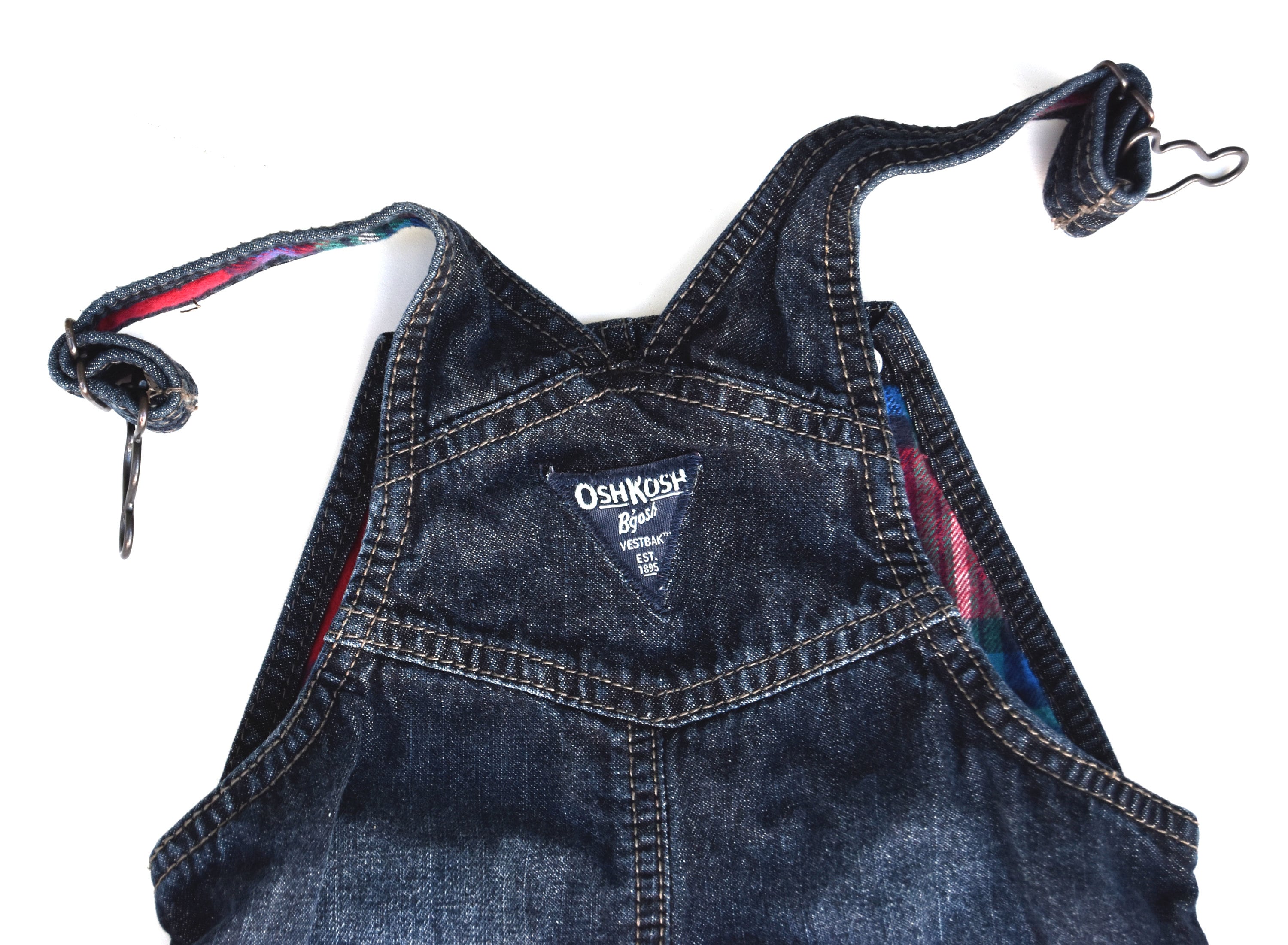 Vintage Oshkosh B'gosh® Lined Denim Overalls | Plaid Cotton Vintage Oshkosh B'gosh® Lined Denim Overalls | Plaid Cotton