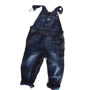 Vintage Oshkosh B'gosh® Lined Denim Overalls | Plaid Cotton