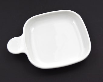 Prato para Snack-it Corning Ware® P-185-B | Heat n' Eat | Corningware retrô branco sólido