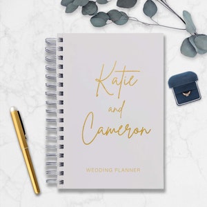 Wedding Planner, Personalized Planner, Bride to be Gift, Custom Planner Book, Planner Book, Bridal Planner