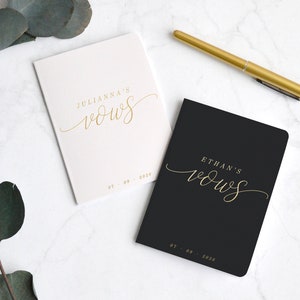 Vow Booklets, Wedding Vow Book, Wedding Vows Booklets, Vow Books Personalized, His and Her Vows, Hers and Hers Vows, His and His Vows