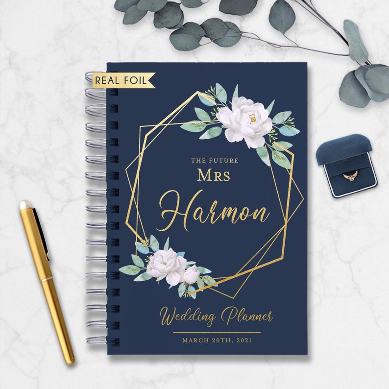 Floral Wedding Planner Book Bridal Shower Gift for Bride Etsy