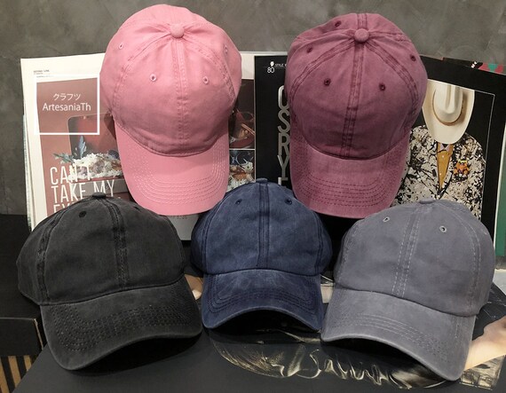 plain denim hat