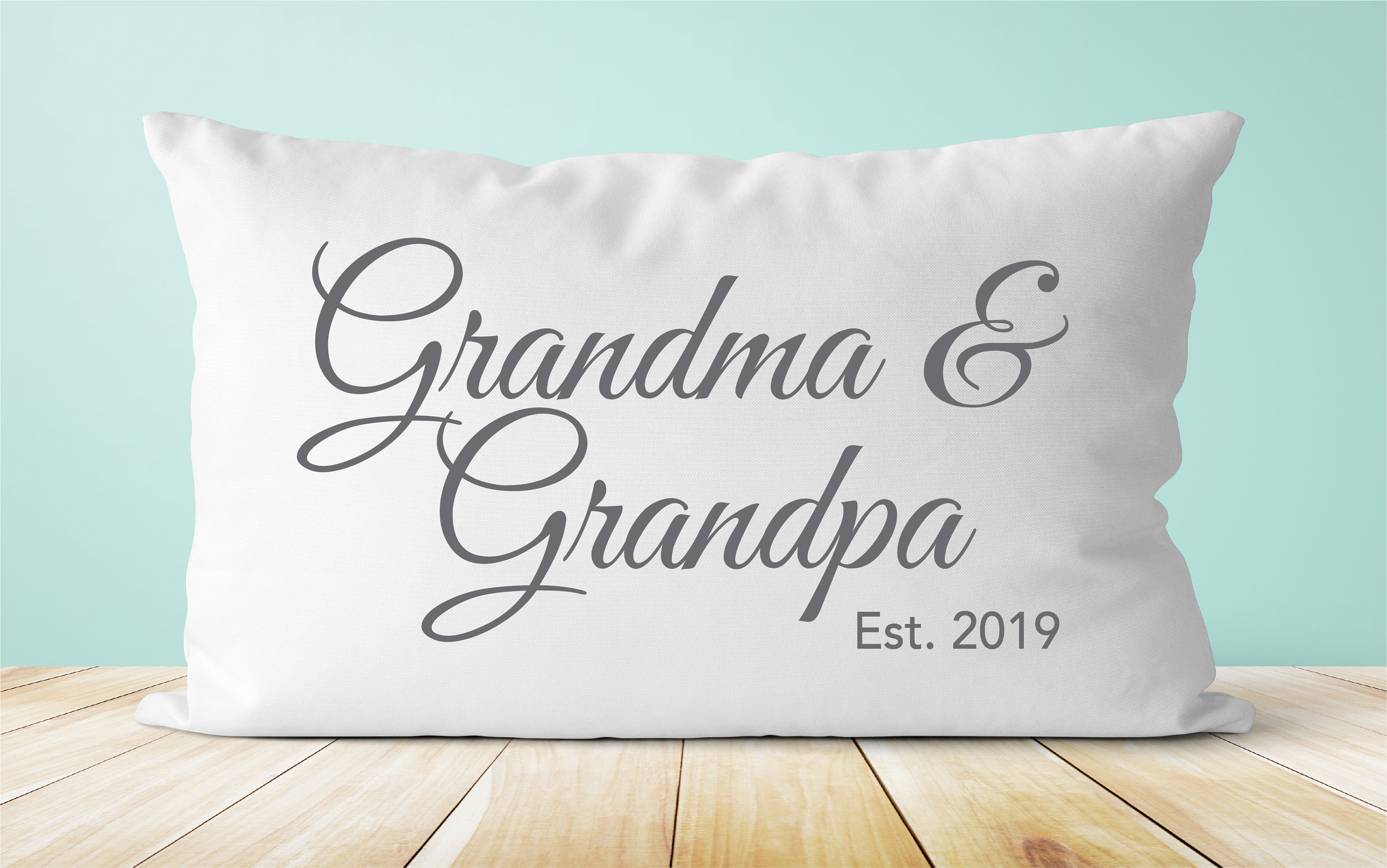 Personalized grandparent pillow Pregnancy Reveal Etsy