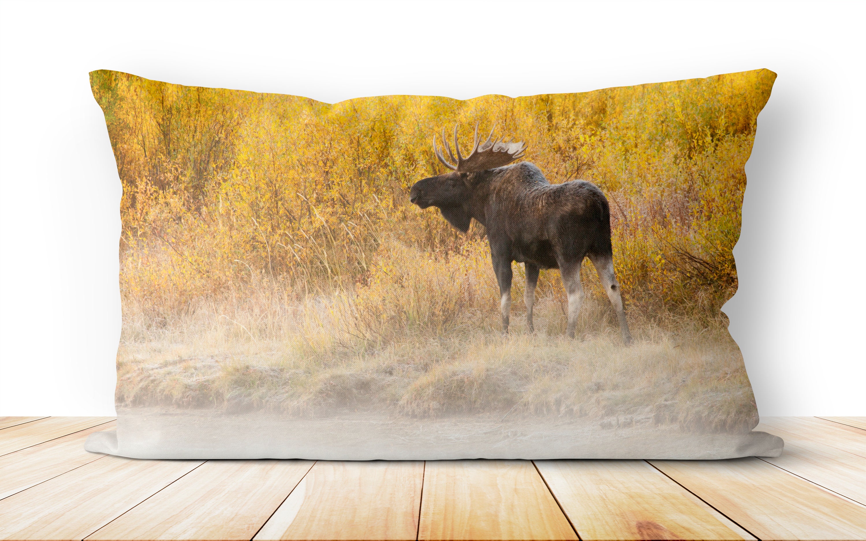 Moose Pillow Moose Gift Outdoor Decor Rustic Decor Nature