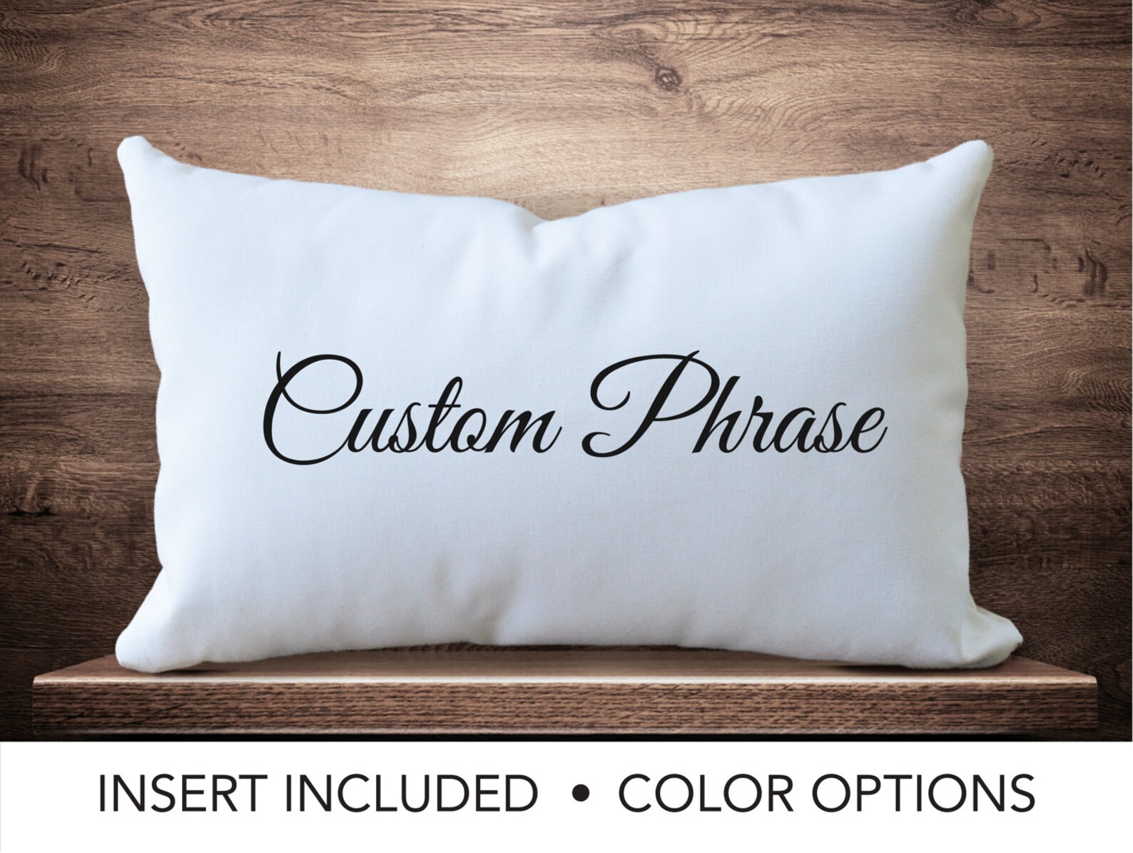 Custom Phrase Pillow custom throw pillow farmhouse decor Etsy