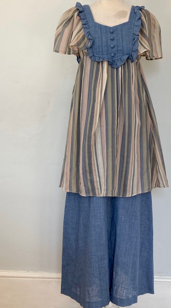 Marion Donaldson 1976 chambray and georgette maxi… - image 10