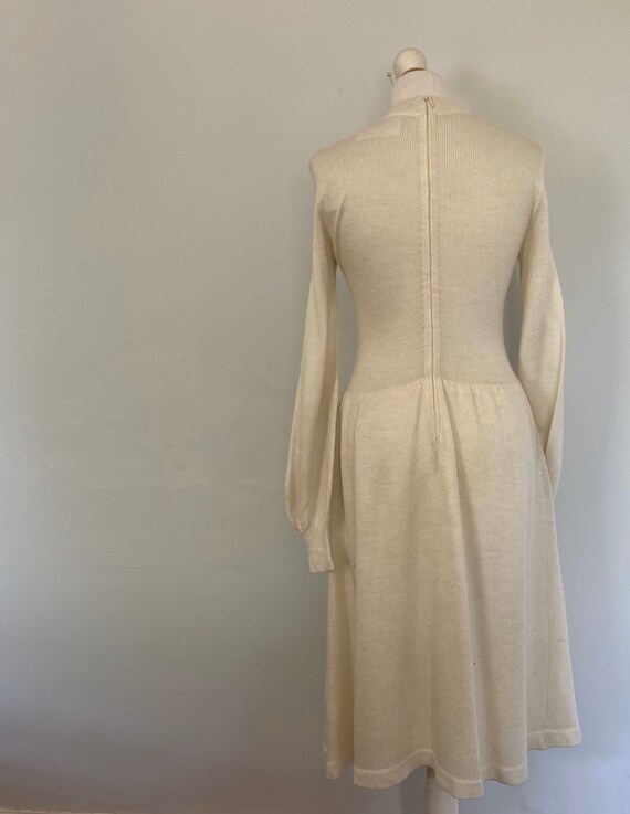 cream knitted dress uk