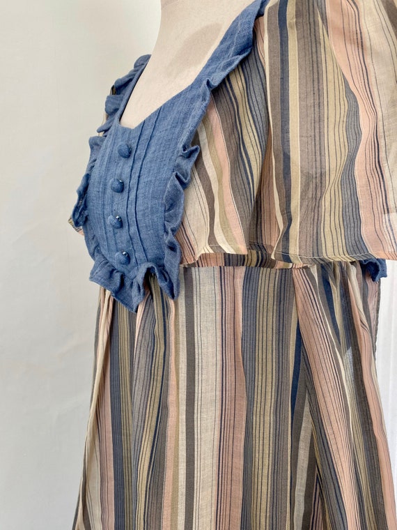 Marion Donaldson 1976 chambray and georgette maxi… - image 2