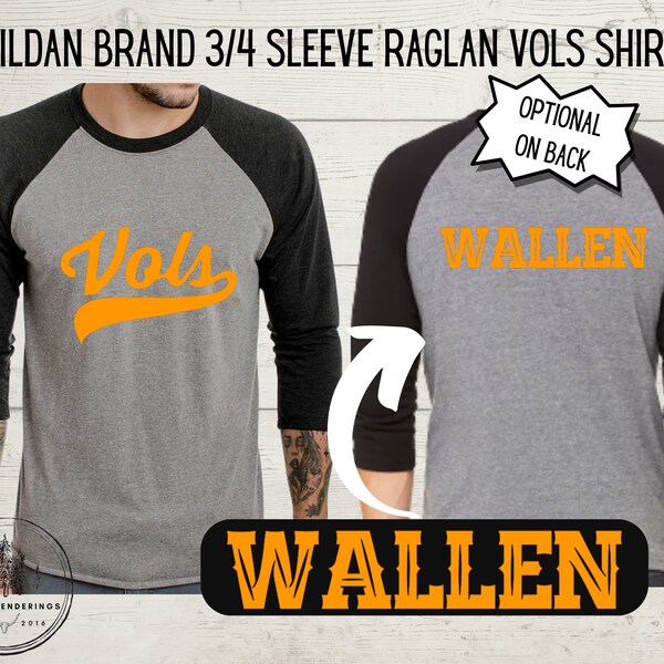 Tennessee Vols Shirt With Wallen Etsy