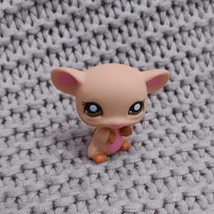 VGC Littlest Pet Shop LPS #1780 Tan and Pink Mouse