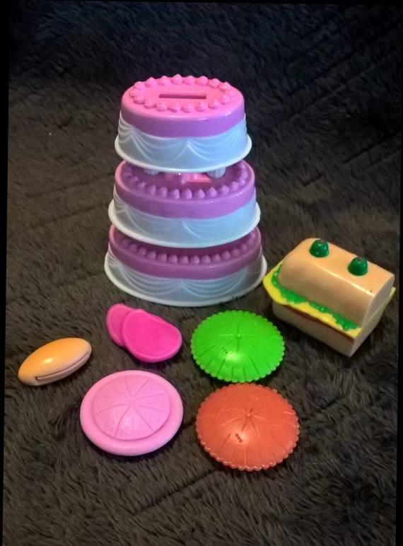Assorted lot of Barbie play food wedding cake sub Etsy