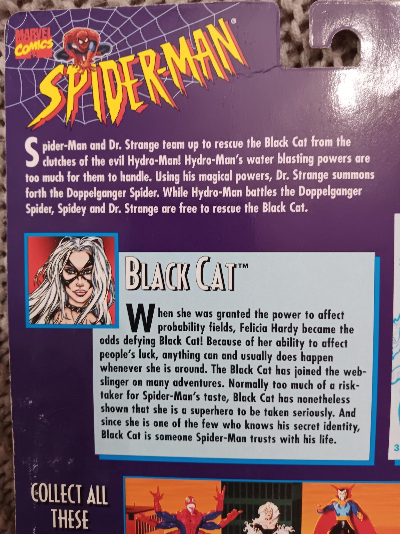 Vintage Black Cat Action Figure: Spider Wars Toy Biz (1996) NRFP