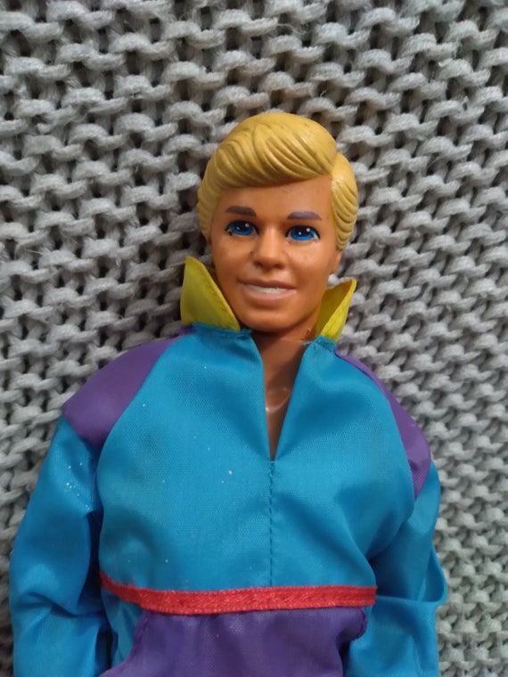 Vintage 1990s All American Ken Doll: Mattel Coach Tracksuit