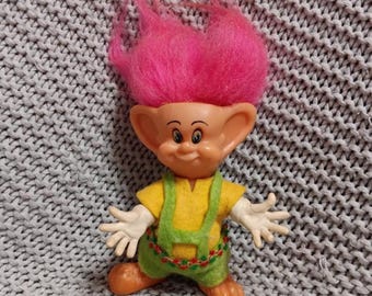 VGC Vintage 1970's Royal Industries Pink Haired Troll