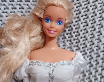 Vintage 90s Barbie: Mattel Bridal Collection #666 Dress
