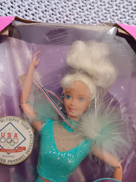 NRFB Vintage USA Olympic Skater Barbie - Ice Skating/figure