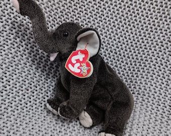 VGC Tagged Y2K TY Beanie Babies Trumpet the Elephant c. 2000