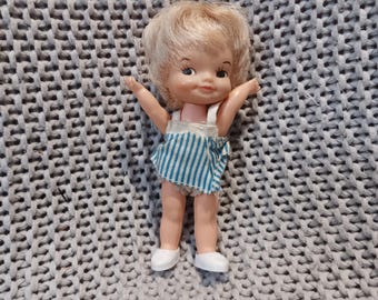 Vintage Remco Pocketbook Heidi's Friend Pip doll in her original outfit