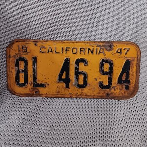 1947 license plate - Etsy 日本
