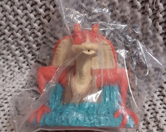 NRFB Star Wars Episode I: The Phantom Menace Jar Jar Binks squirter toy 1999 Taco Bell
